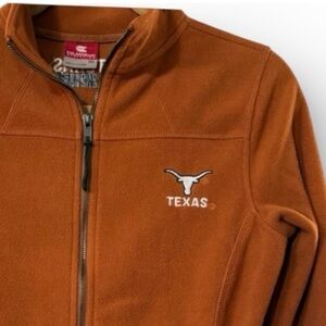 Texas Longhorn Jacket Fleece Colosseum Burnt Orange Licensed Full Zip NCAA